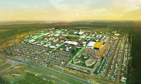 vista área da bahia farm show em 2019