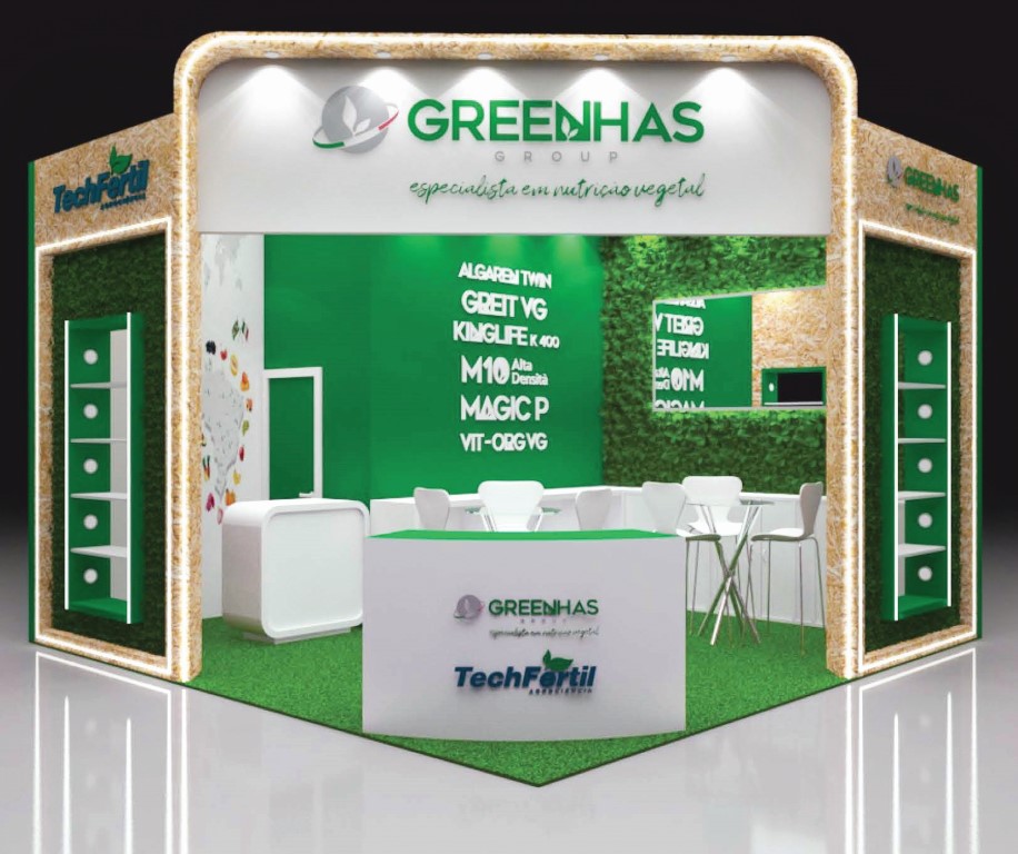 estande da green has na hortitec 2025
