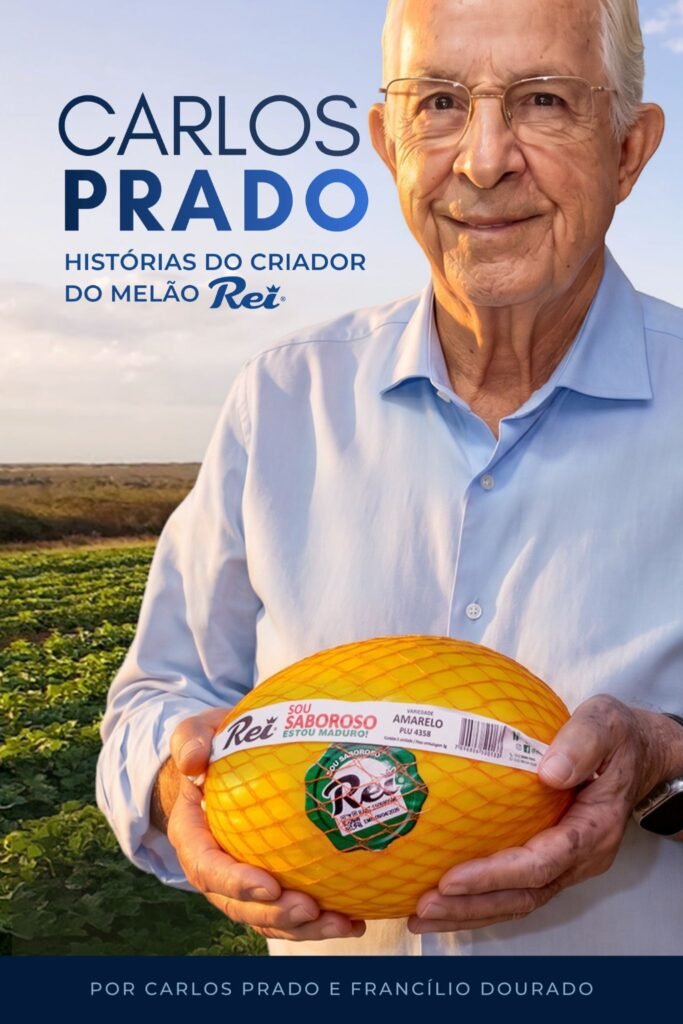 Carlos Prado durante lançamento de biografia sobre sua trajetória no agronegócio brasileiro durante a PEC Brasil 2026.