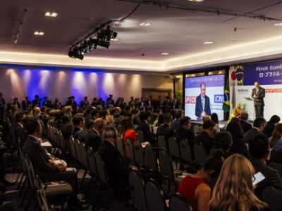 Sao Paulo, 04/05/2024: O vice-presidente Geraldo Alckmin fala durante Fórum Econômico Brasil-Japão, no Hotel Intercontinental, na tarde desde sábado. (Filipe Redondo)