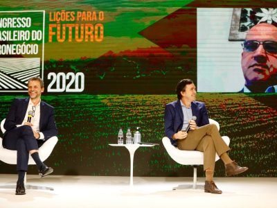 Debatedores do painel Mercado Financeiro, Seguro e Crédito Rural do Congresso Brasileiro do Agronegócio Crédito: Cauê Diniz