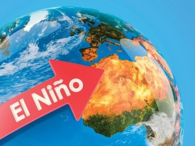Heat wave in North America concept, El Nino in USA. 3D rendering
