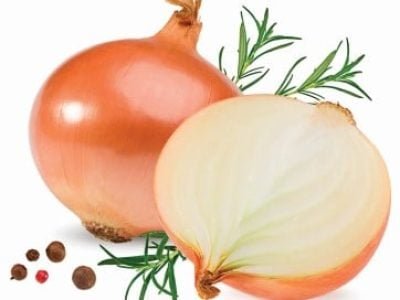 onion with slice and green onion isolated on white background. clipping path