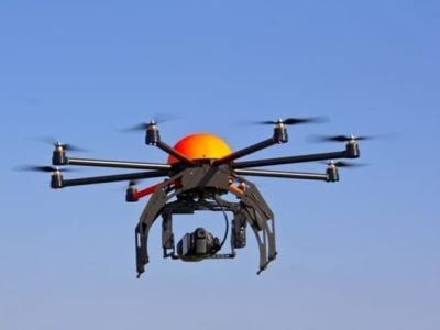 Com o drone é possível saber se no cafezal há ferrugem - Crédito Shutterstock
