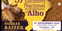 Poster do Encontro Nacional dos Produtores de Alho 2025