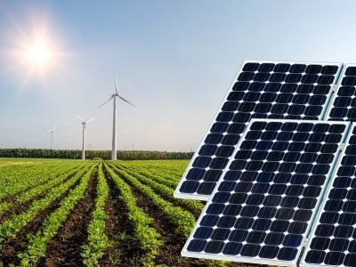 A energia solar é uma tecnologia já presente em diversas propriedades agrícolas - Crédito Shutterstock