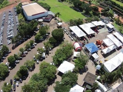 Vista aérea da estrutura da Fenicafé-Créditos Henrique Damião