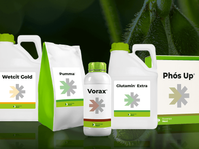 Novas embalagens dos produtos Rovensa Next no Brasil