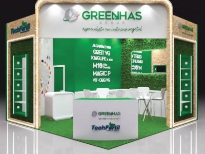 estande da green has na hortitec 2025