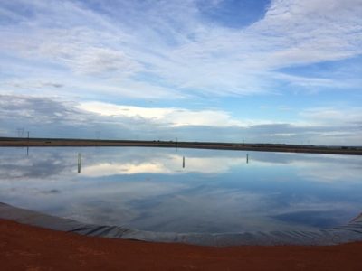 Piscinões são solução para armazenagem de água - Crédito Sekita Agronegócios