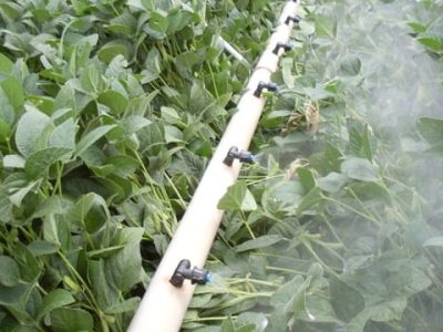 Pulverização em soja - Crédito Homero Fuzaro