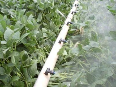 Pulverização em soja - Crédito Homero Fuzaro