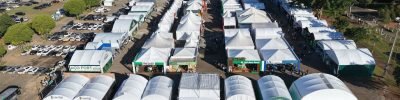 Vista aérea do Parque da Expoflora, em Holambra
Divulgação