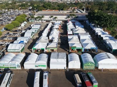 Vista aérea do Parque da Expoflora, em Holambra
Divulgação