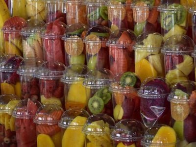 fruits for sale in a market in Thailand
